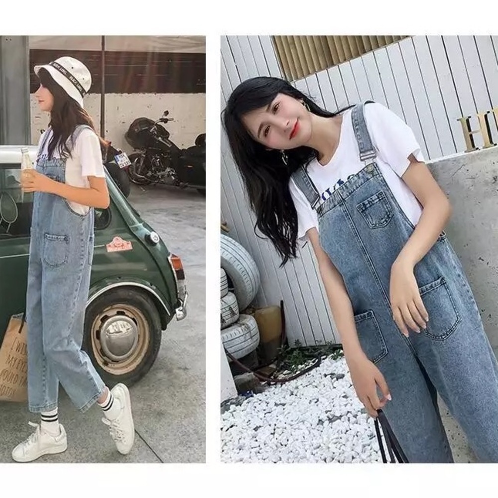 Denim Overall Jumpsuit - Picture 10 of 16